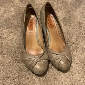 Miz Mooz Grey Leather Heels